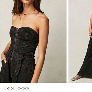Sylvie Denim Jumpsuit Free people
